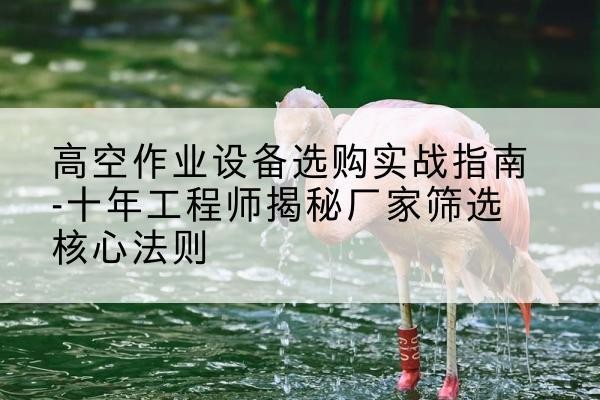 德格剪叉式升降机厂家-高空作业设备选购实战指南-十年工程师揭秘厂家筛选核心法则