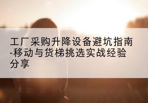 德格移动式升降机怎么选-工厂采购升降设备避坑指南-移动与货梯挑选实战经验分享